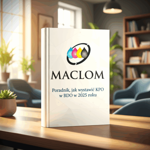 zdjęcie książki przedstawia przewodnik po BDO z poradami jak wypełnić wszystko, by powstała karta przekazania odpadu, poradnik dla klientów firmy MACLOM